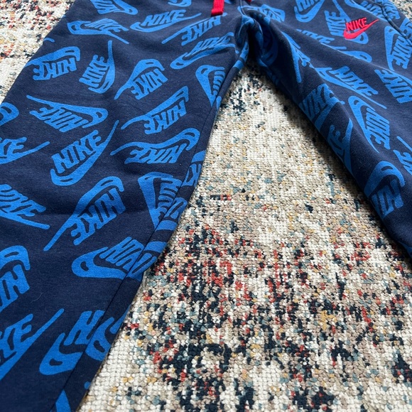 Nike Kids Blue Logo Joggers - Picture 3 of 6